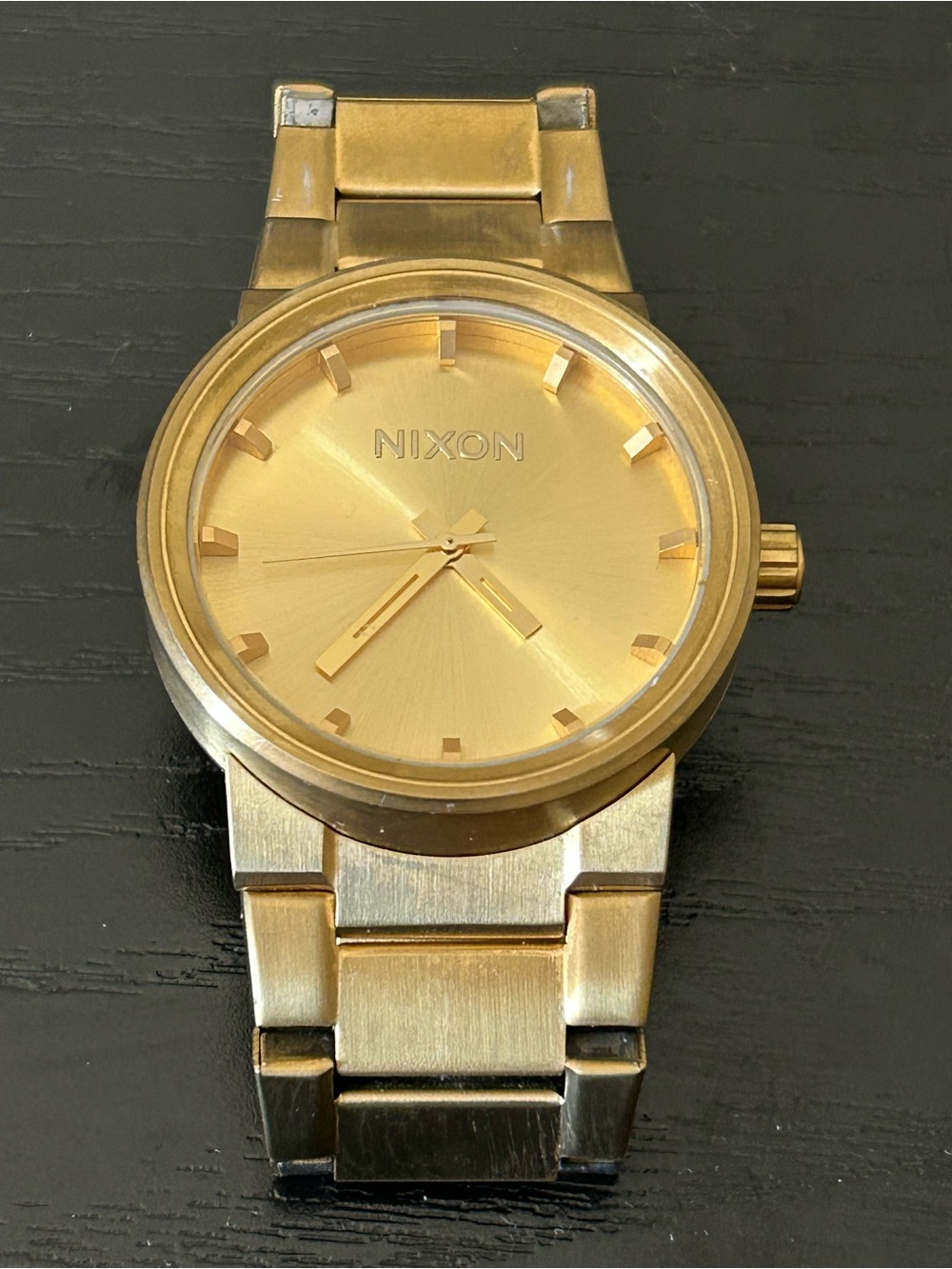 Nixon Cannon A160 All Gold Men’s Watch 39.5mm Stainless Steel 100M Quartz